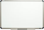AbilityOne SKILCRAFT Aluminum Frame Total Erase White Board, 48" Width x 36" Height, White, Titanium Aluminum Frame, Film