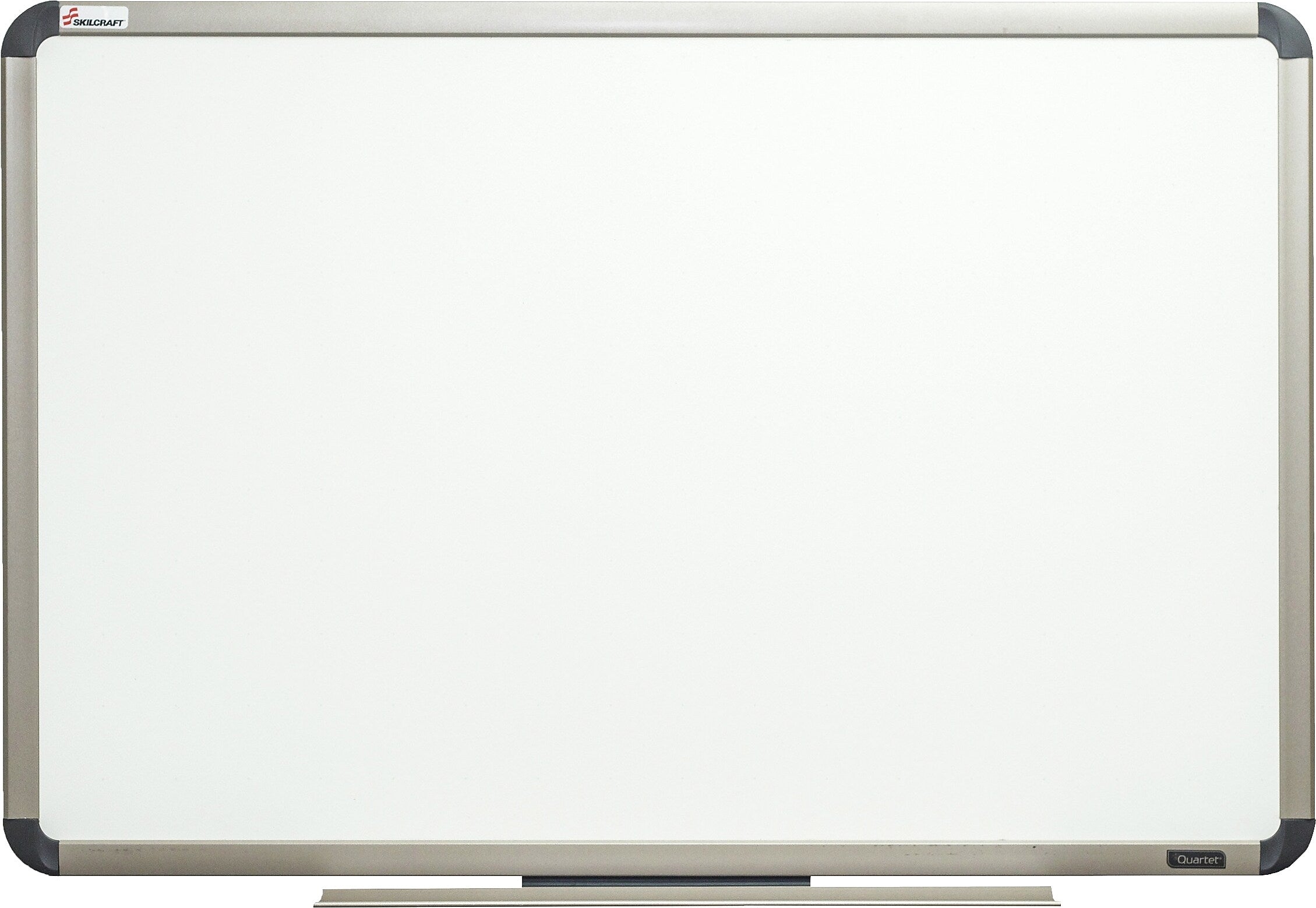 AbilityOne SKILCRAFT Aluminum Frame Total Erase White Board, 48" Width x 36" Height, White, Titanium Aluminum Frame, Film