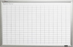 AbilityOne SKILCRAFT Magnetic Work/Plan Kit, 36" x 24", Daily, Monthly, Steel, Aluminum, Fiberboard, Aluminum, White