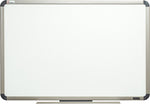 AbilityOne SKILCRAFT Aluminum Frame Total Erase White Board, 72" Width x 48" Height, White, Titanium Aluminum Frame, Film