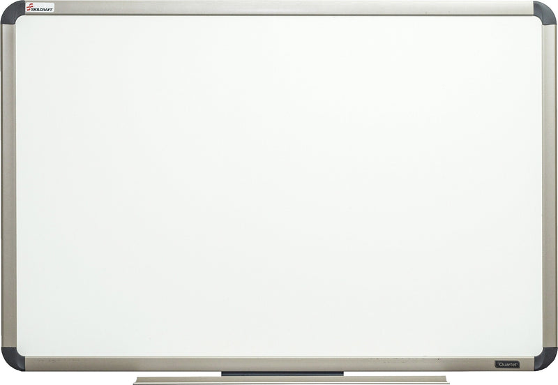 AbilityOne SKILCRAFT Aluminum Frame Total Erase White Board, 72" Width x 48" Height, White, Titanium Aluminum Frame, Film