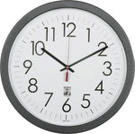AbilityOne SKILCRAFT 14.5" Round SelfSet Wall Clock, Analog, Quartz