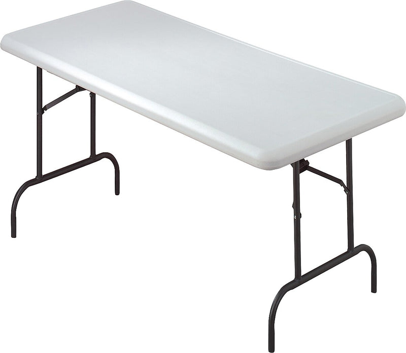 Iceberg IndestrucTable TOO™ 1200 Series Rectangular Folding Table, Platinum, 29"H x 60"W x 30"D