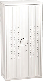 Iceberg® Officeworks® Polyethylene Storage Cabinet, Non-Assembled, 66Hx33Wx18D", Platinum