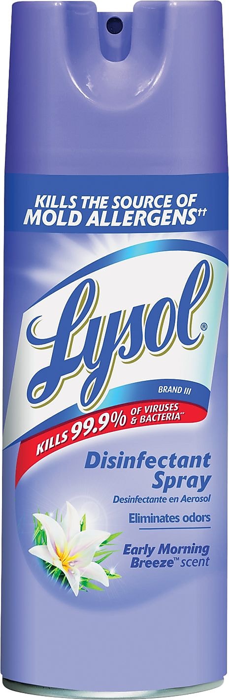Lysol Disinfectant Spray, Early Morning Breeze, 12 oz. (RAC80833EA)