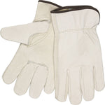 Memphis Glove Select Grade Grain Cowhide Leather Drivers Gloves, Natural, Extra-Large, 12/Pair (127-3211XL)