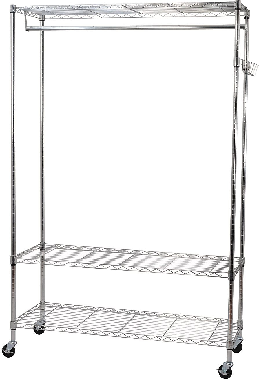 Alera™ Wire Shelving Garment Rack, 48"x18"