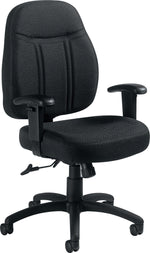 Offices To Go Fabric Tilter Executive Chair with Arms, Black (OTG11652-QL10)