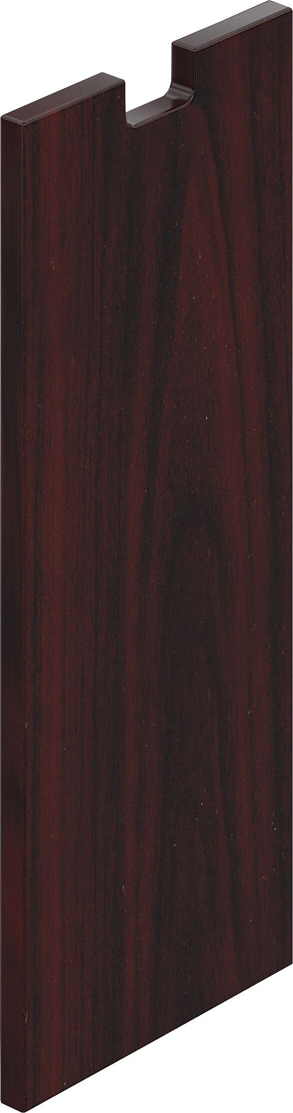 Offices To Go 12" Wide Half End Panel, American Mahogany, 28"H x 12"W x 1"D