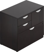 Offices To Go Superior Mixed Storage Unit with Lock, American Espresso, 29 1/2"H x 36"W x 22"D