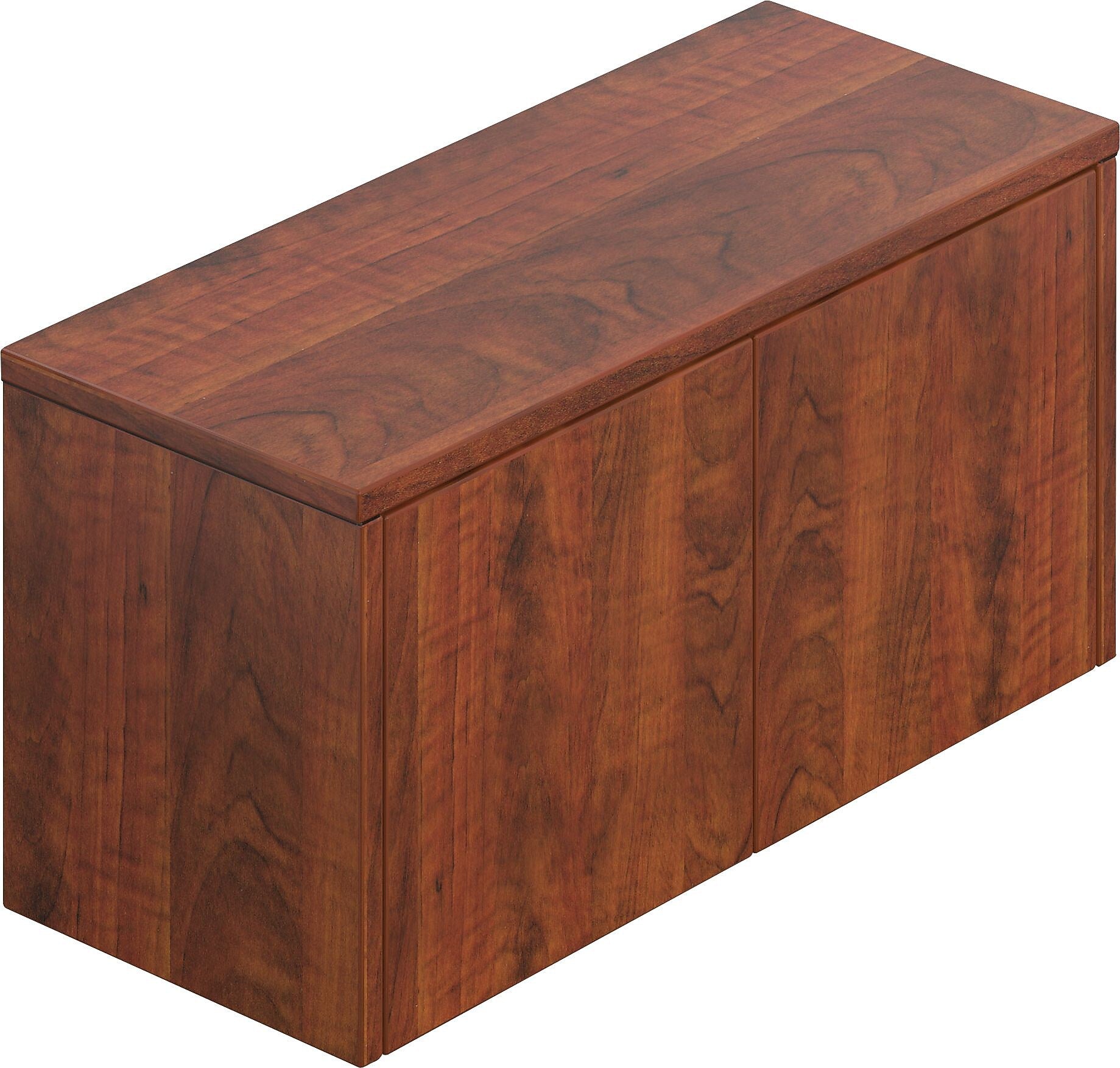 Offices To Go Superior Laminate 36"W Wall Mounted Cabinet, American Dark Cherry, 17"H x 36"W x 15"D