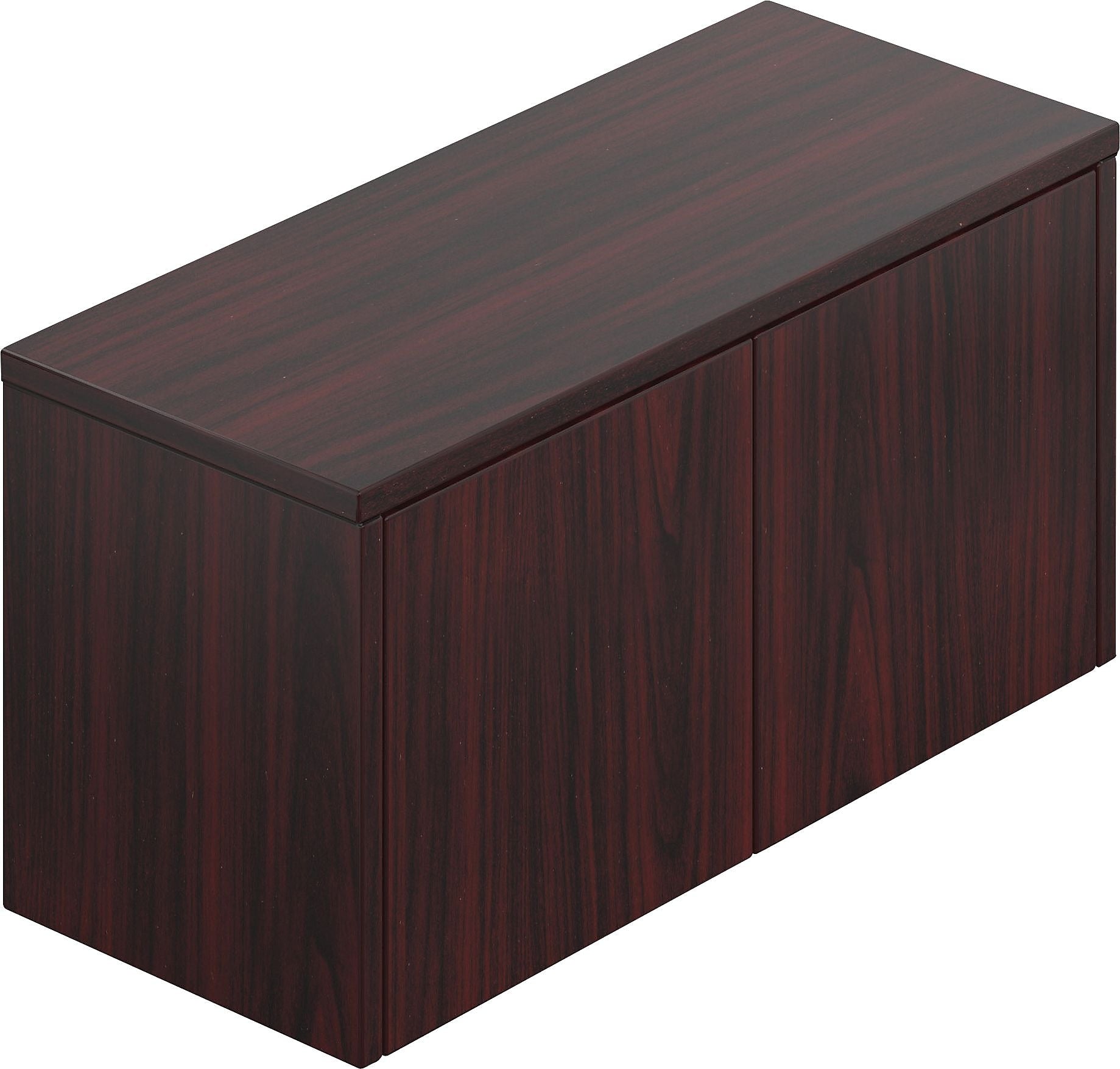 Offices To Go 36" Wide Wall Mounted Cabinet, American Mahogany, 17"H x 36"W x 15"D