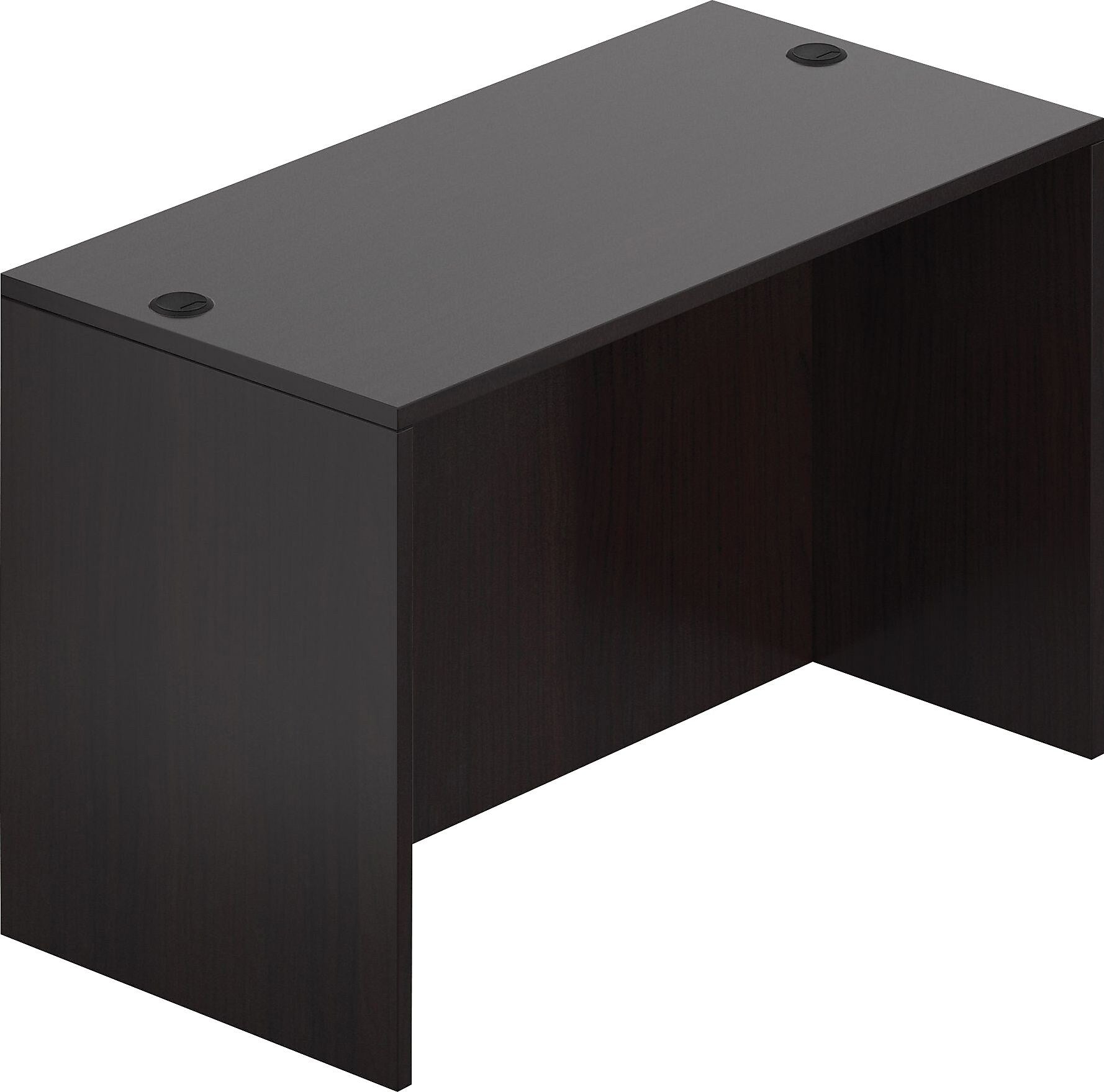 Offices To Go 48" Wide Rectangular Desk Shell, American Espresso, 29 1/2"H x 48"W x 24"D