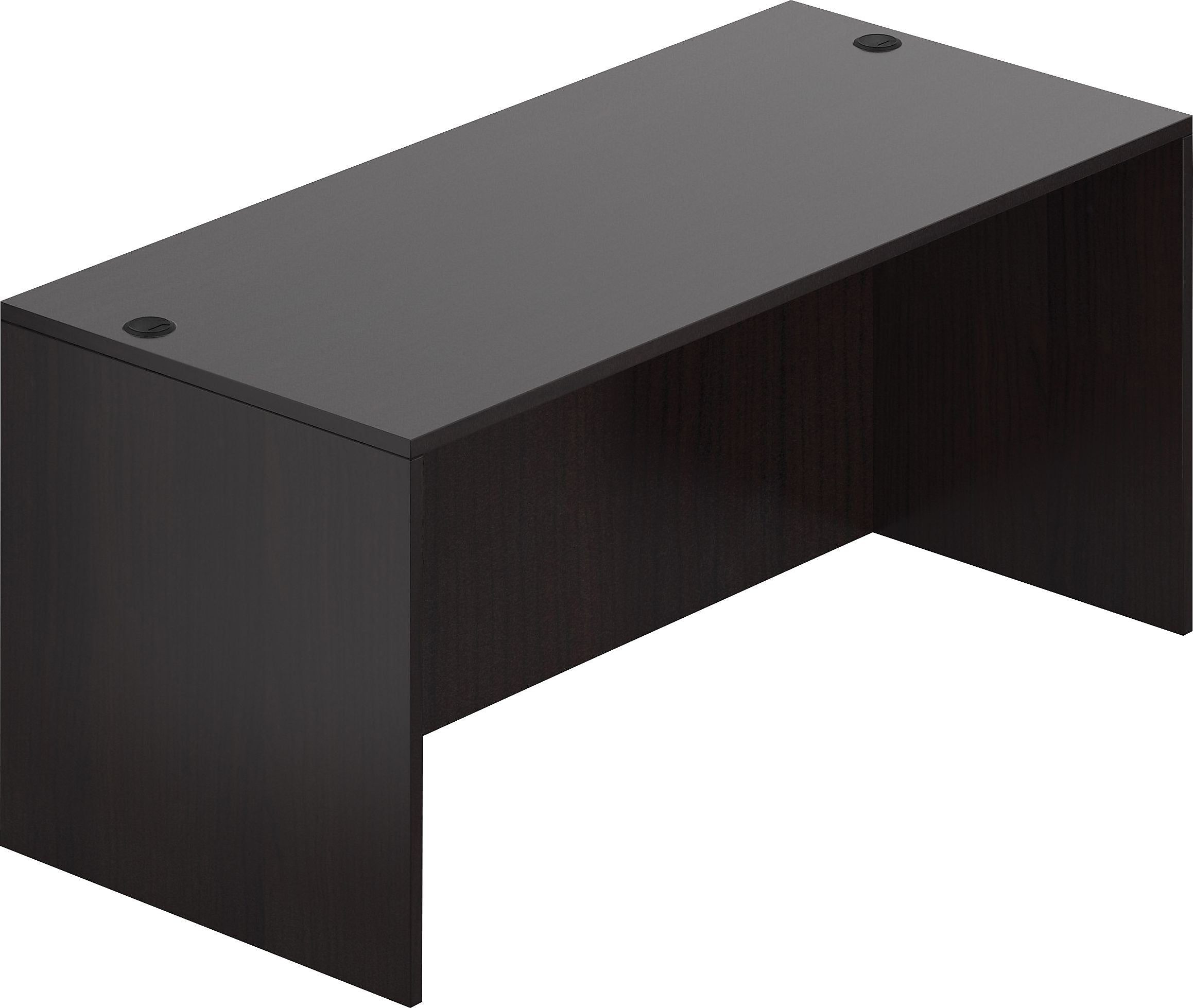 Offices To Go 66" Rectangular Desk Shell, American Espresso, 29 1/2"H x 66"W x 30"D