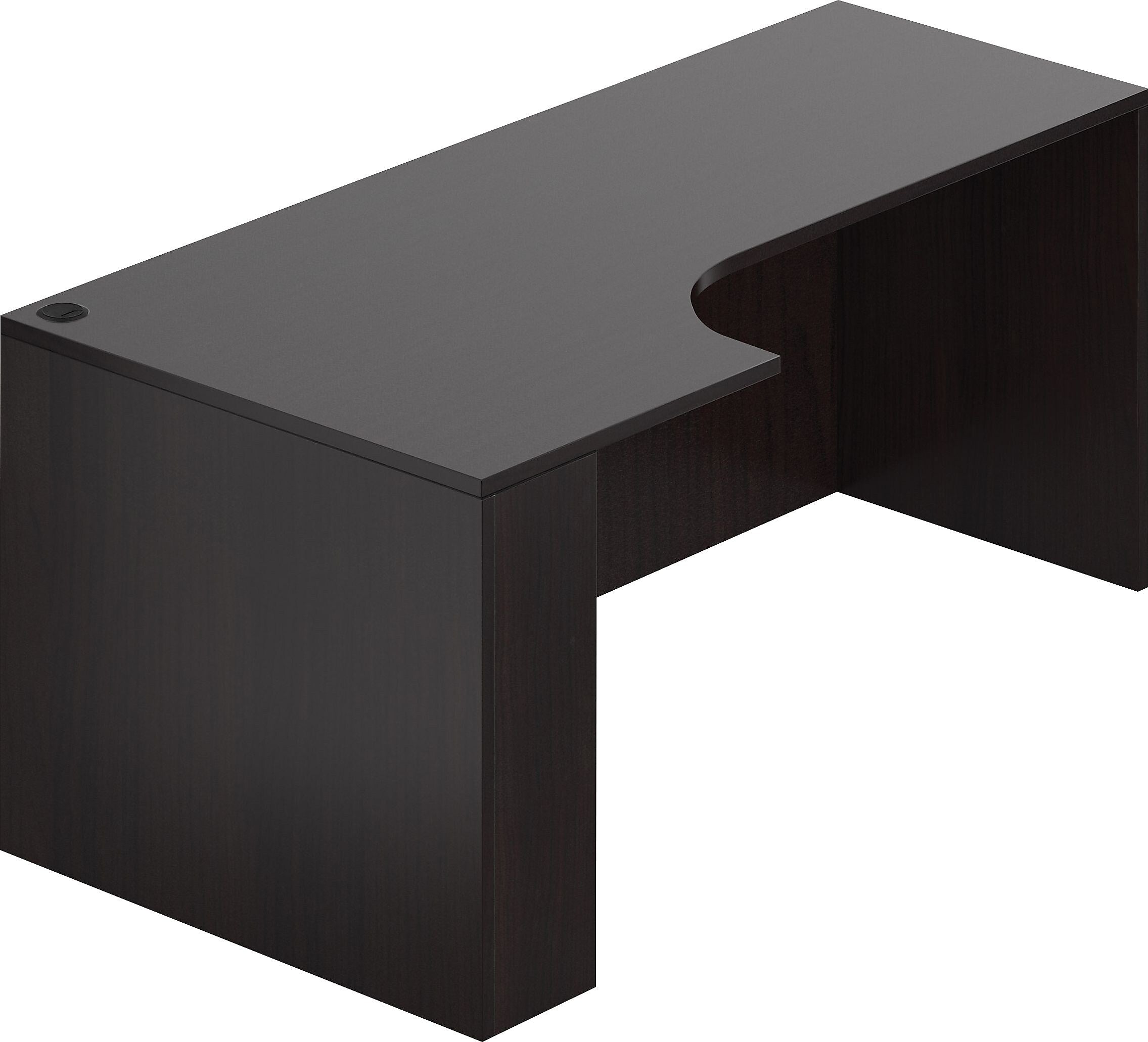 Offices To Go 71"W Credenza Shell w/Left Corner Extension, American Espresso (TDSL7136CEL-AEL)