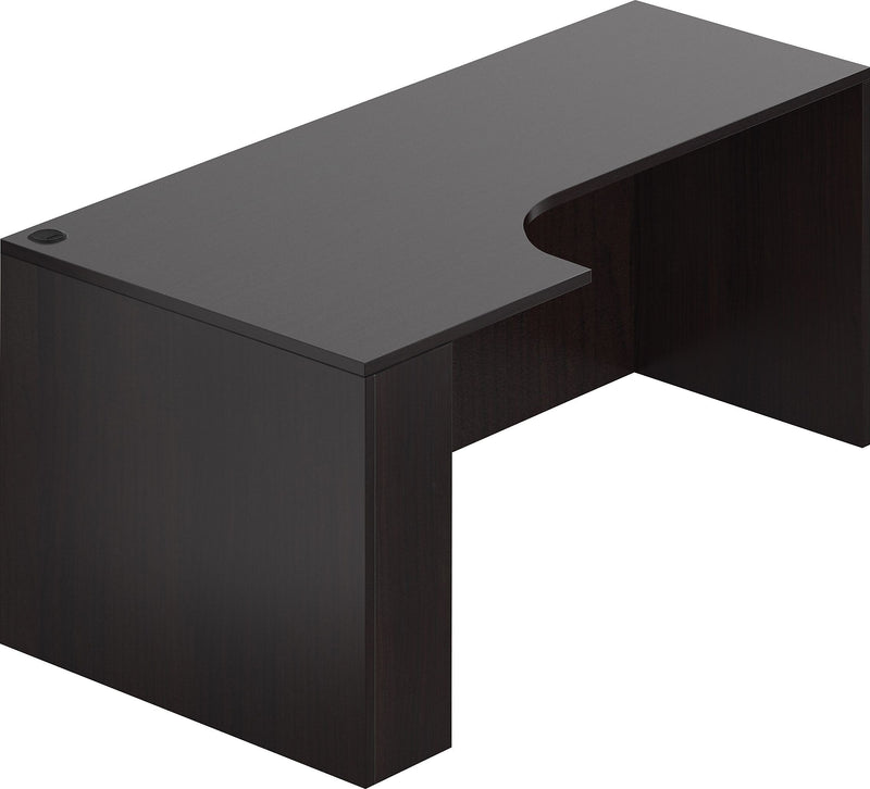 Offices To Go 71"W Credenza Shell w/Left Corner Extension, American Espresso (TDSL7136CEL-AEL)