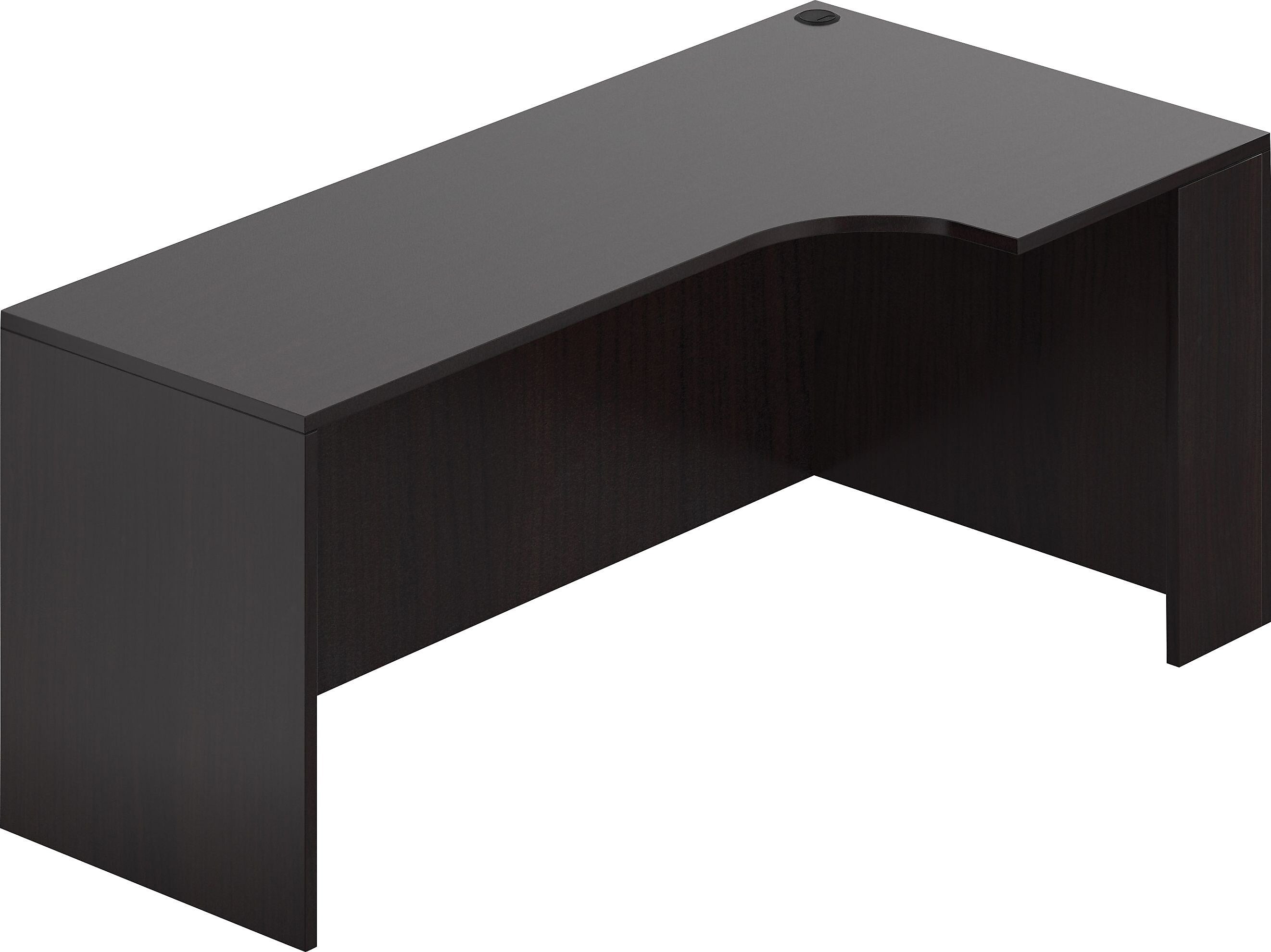 Offices To Go 71"W Credenza Shell w/Right Corner Extension, American Espresso (TDSL7136CER-AEL)