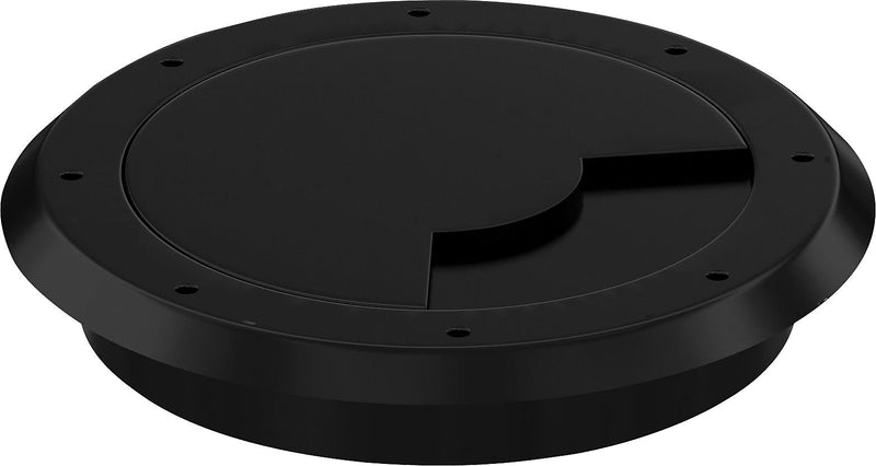 Offices To Go 2" Wide Grommet Cover, Black, 1/4"H x 2"W x 2"D