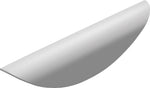 Offices To Go 3" Wide Handle, Silver, 1"H x 3"W x 1"D