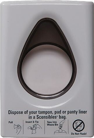 Scensibles Plastic Locking Dispenser, White (LD)