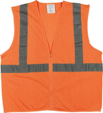 Protective Industrial Products Safety Vest, Orange, 3X, 10/PK 302-MVGZOR-10-3X3X)