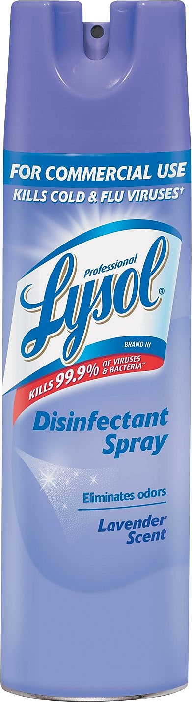 Lysol® Disinfectant Spray, Lavender, 19 oz. Aerosol, 12/Ct (RAC89097CT)