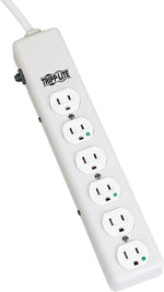 Tripp Lite 6 Outlet Power Strip, White (PS-602-HG)