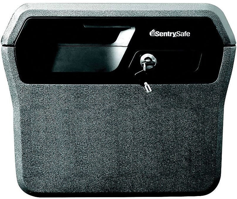 SentrySafe Half-Hour Waterproof Fire File Safe, 0.66 Cubic Ft., 44 lb., Black, Interior Dimensions: 11 6/10"H x 12"W x 8 1/10"D