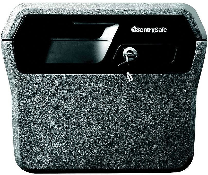 SentrySafe Half-Hour Waterproof Fire File Safe, 0.66 Cubic Ft., 44 lb., Black, Interior Dimensions: 11 6/10"H x 12"W x 8 1/10"D