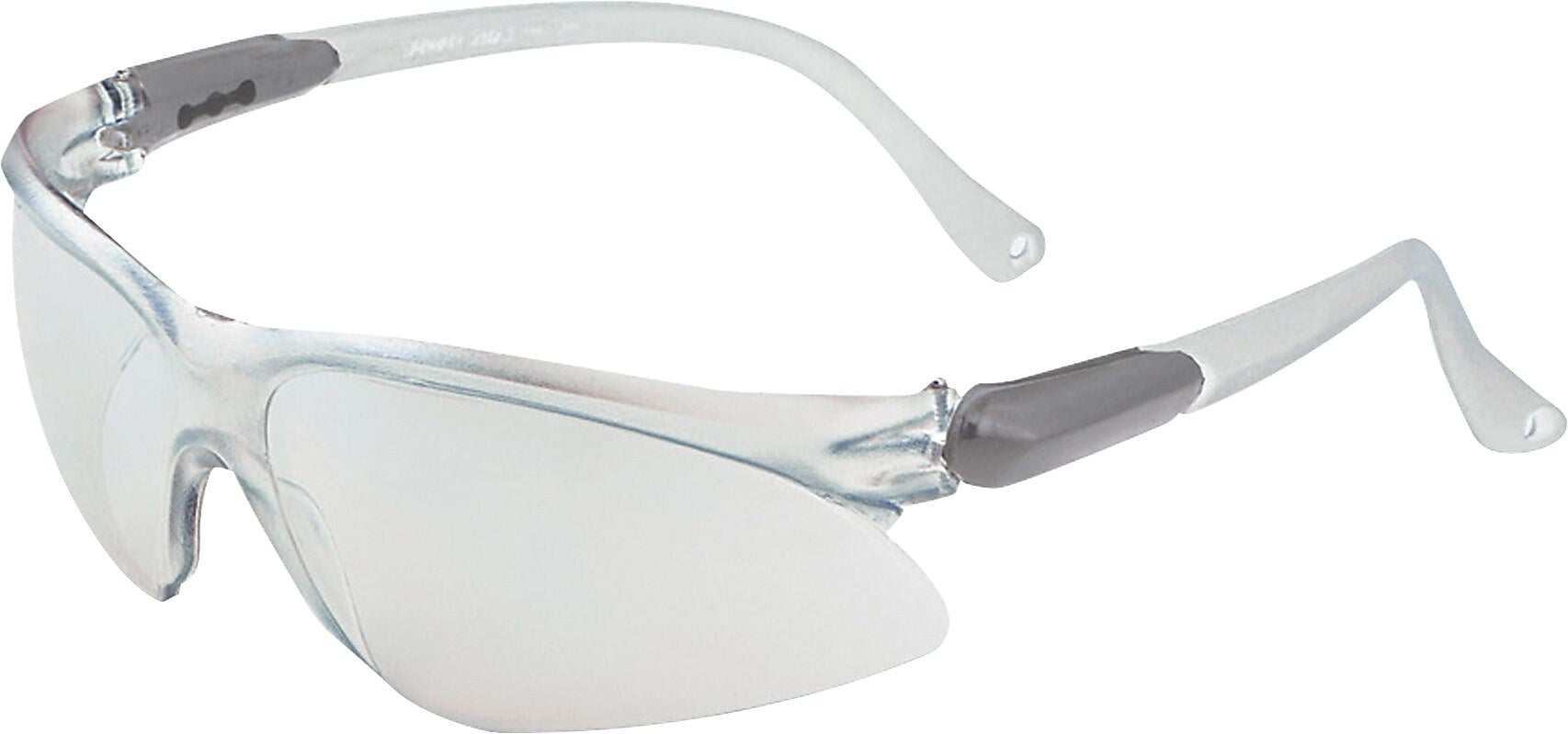 Jackson Safety V20 Visio Safety Eyewear, Adjustable Temple, Wraparound Lens, Ultraviolet Protection, Clear, 1/EA