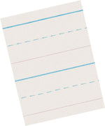 Pacon Newsprint Storybook 11" x 8-1/2", 5/8" Ruled Long Way, White, 500 Sheets/Pack (PAC2691)