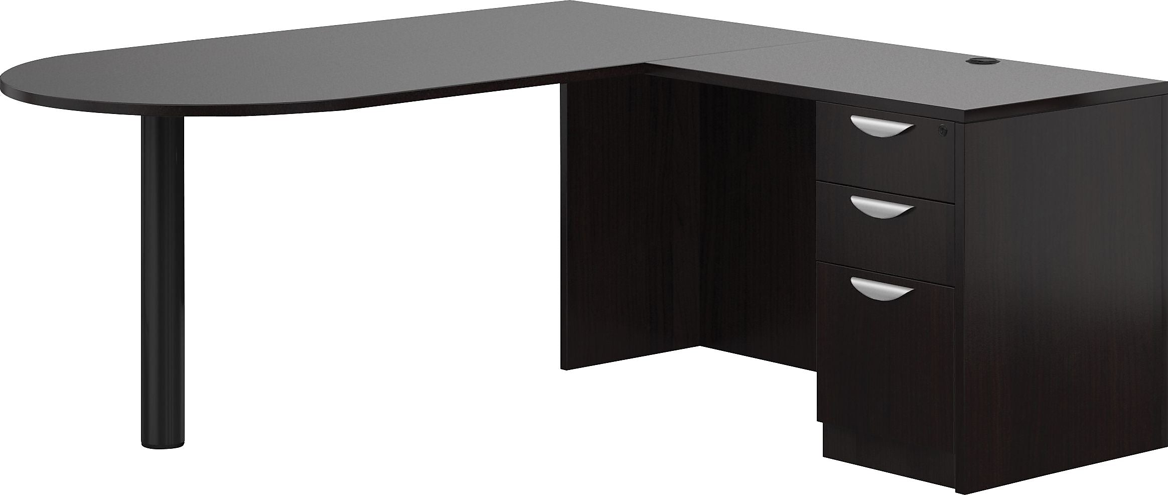Offices To Go Superior Laminate L Peninsula Desk, 29 1/2"H x 71"W x 72"D