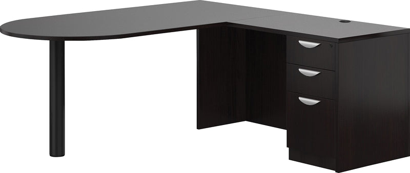Offices To Go Superior Laminate L Peninsula Desk, 29 1/2"H x 71"W x 72"D