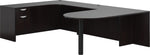 Offices To Go Superior Laminate U-Shaped D-Island Desk, American Espresso (TDOTG5-AEL)