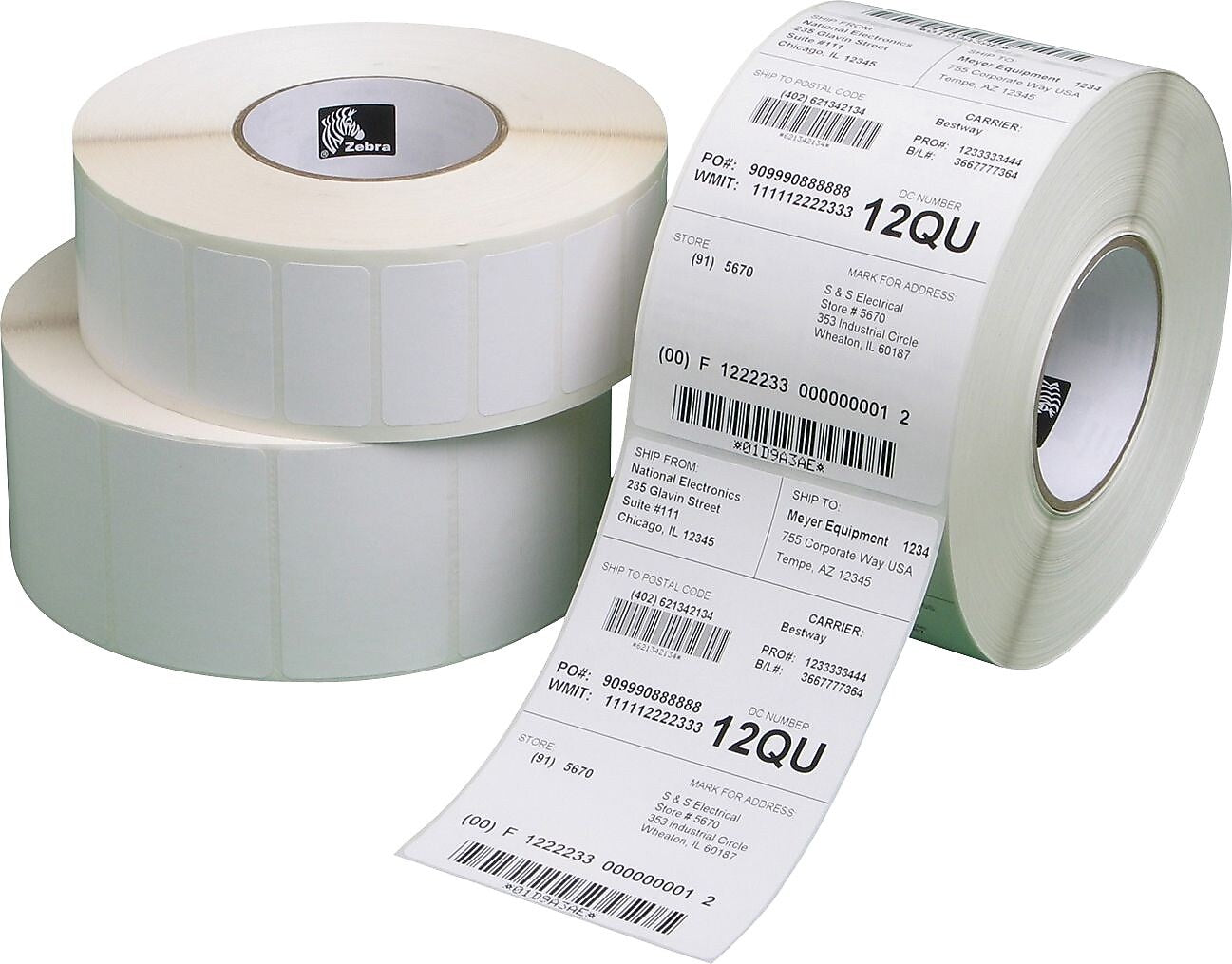 Zebra® Z-Perform® 10010029 2000D Paper Thermal Transfer Label, White, 2"(H) x 3"(W)