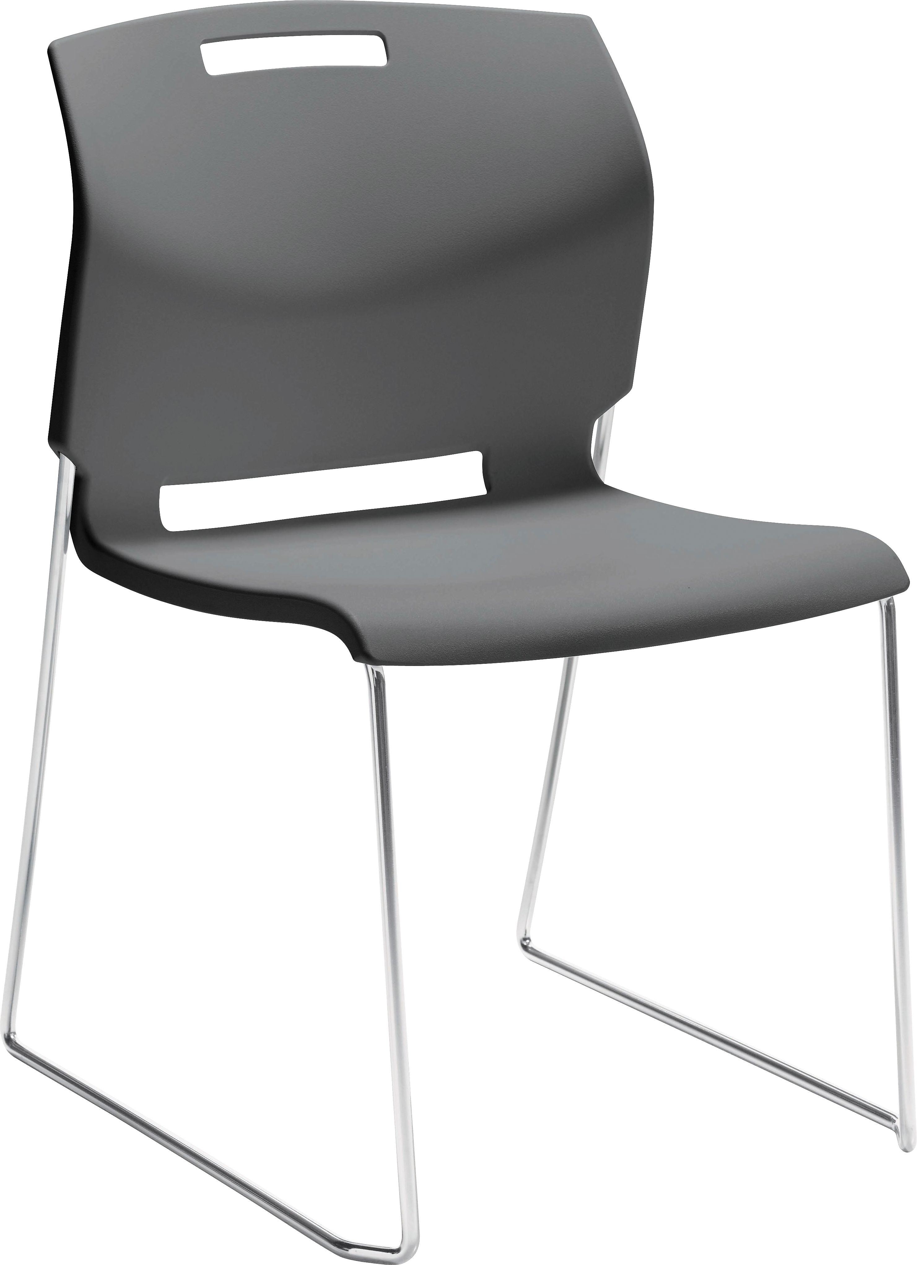 Global Popcorn Plastic Stack Chair without Arms, Platinum,, 4/Ct (TD6711-PLT)