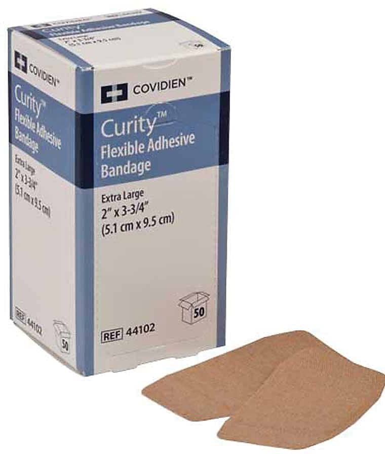 Curity 2” x 3.75” Flexible Fabric Adhesive Bandages, 50/Box (KCFB0196LF
