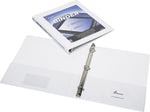 AbilityOne SKILCRAFT Frame View Binders, White, 1/2", Letter, 0.50" Binder Fastener Capacity, White