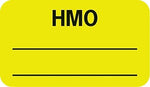 Insurance Chart File Medical Labels, HMO, Fluorescent Chartreuse, 7/8x1-1/2", 500 Labels