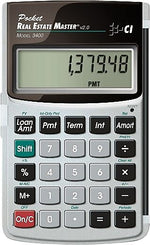 Calculated Industries 3400 (3400) Real Estate & Mortgage Financial Calculator, Silver and Black