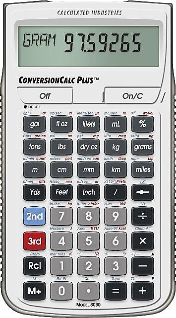 Calculated Industries Ultimate Professional (8030) Conversion Calculator, Silver/Black
