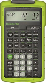 Calculated Industries ConcreteCalc Pro (4225) Construction Calculator, Green