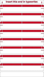 Medical Arts Press Type-On Write-On Sheet Style Labels, Red (32700)