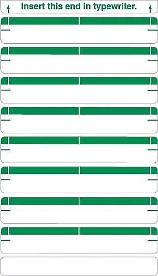 Medical Arts Press®Type-On Write-On Sheet Style Labels, Green