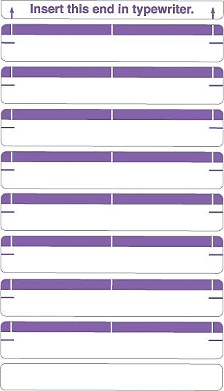 Medical Arts Press Type-On Write-On Sheet Style Labels, Purple (32704)