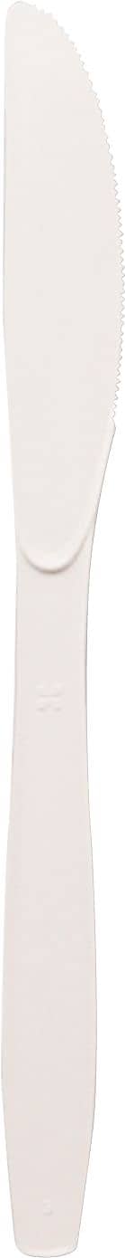 Plastic Cutlery, Heavyweight Knives, White