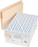 Pendaflex 10% Recycled Reinforced File Pocket, 3 1/2" Expansion, Legal Size, Manila, 25/Box (22812)