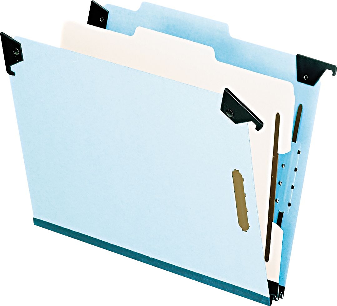 Pendaflex Recycled Hanging File Folder, 2" Expansion, Letter Size, Light Blue (PFX 59251)