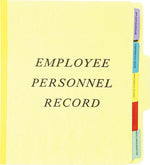 Pendaflex Vertical Personnel Folders, 1/3 Cut Top Tab, Letter, Yellow (ESSSER1YEL)