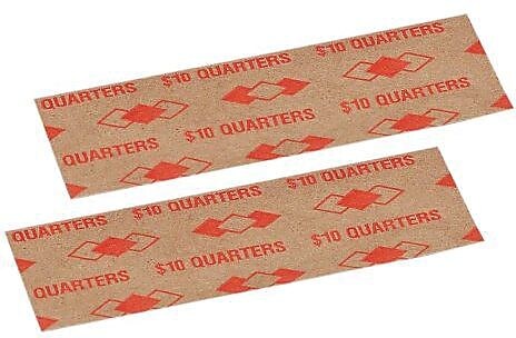 PM Company Coin Wrappers, Orange, 1,000/Pack (53025)